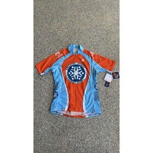 Champion System Women’s L Cycling Jersey Short Sleeve Full Zip Pockets Graphic
